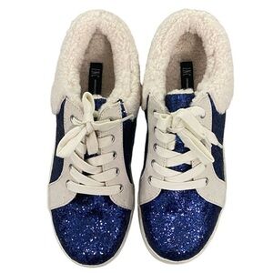 NWT INC International Concepts Big Girls Mara Sneakers Blue 4M
